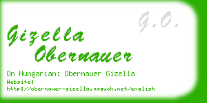 gizella obernauer business card